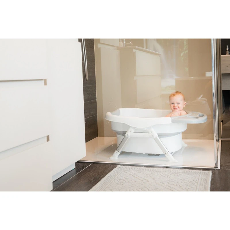 Baignoire De Douche Pliable BO JUNGLE Gris/blanc 11 Baignoire De Douche Pliable BO JUNGLE Gris/blanc – Image 9