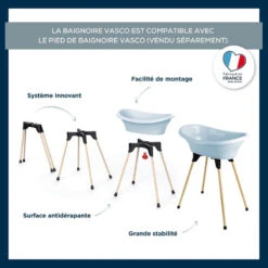 THERMOBABY® Baignoire Vasco THERMOBABY Fleur Bleue 6 THERMOBABY® Baignoire Vasco THERMOBABY Fleur Bleue -Made4baby baignoire vasco thermobaby fleur bleue 1