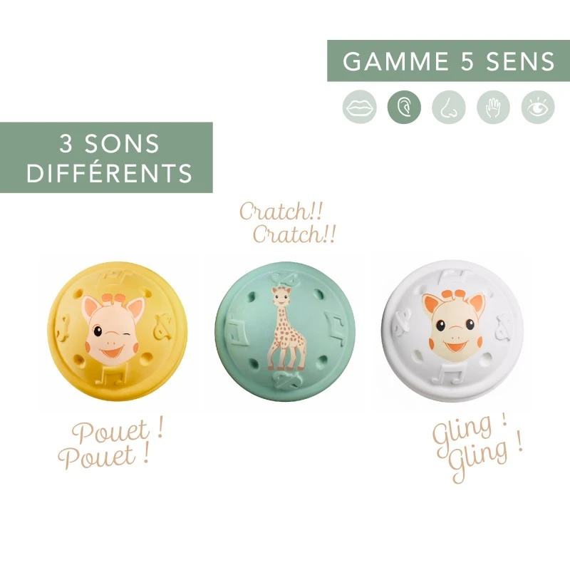 Balles Musicales VULLI Sophie La Girafe 4 Balles Musicales VULLI Sophie La Girafe – Image 2