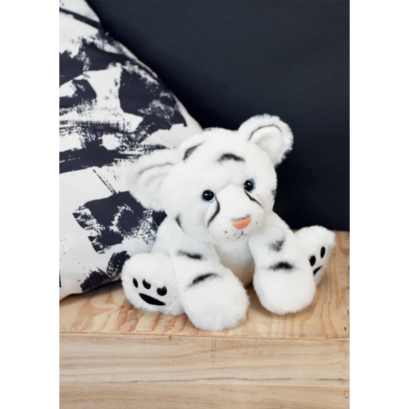 Bébé Tigre Blanc 18cm "Terre Sauvage" HISTOIRE D'OURS Blanc 4 Bébé Tigre Blanc 18cm "Terre Sauvage" HISTOIRE D'OURS Blanc – Image 2