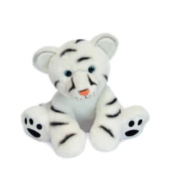 Bébé Tigre 25cm "Terre Sauvage" HISTOIRE D'OURS Blanc