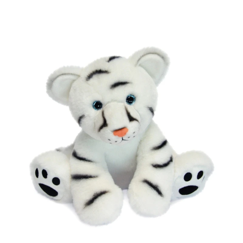 Bébé Tigre 25cm "Terre Sauvage" HISTOIRE D'OURS Blanc 3 Bébé Tigre 25cm "Terre Sauvage" HISTOIRE D'OURS Blanc