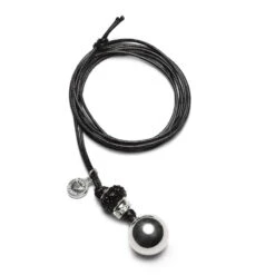 Bola Bling Boule En Argent Et Perle Strass Noir BE MY BABY