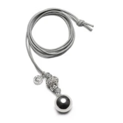 Bola De Grossesse Bling Avec Cordon Gris Et Boule Argent BE MY BABY