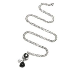 Bola Gemstone Boule Argent Et Chaine Argent BE MY BABY Agate Verte