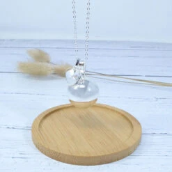 Bola De Grossesse Pierre Naturelle IRREVERSIBLE BIJOUX Cœur Cristal De Roche