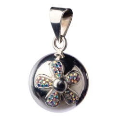 Bola Silver Motif Fleur Brillante Multicolore BABYLONIA