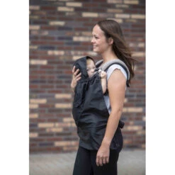 Cape De Pluie Pour Porte-bébé DOOKY Noir -Made4baby cape de pluie pour porte bebe dooky noir 1 4