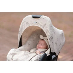 Capote Pour Siège-auto Gr 0+ Hoody DOOKY Romantic Leaves Beige -Made4baby capote pour siege auto gr 0 hoody dooky romantic leaves beige 1 3