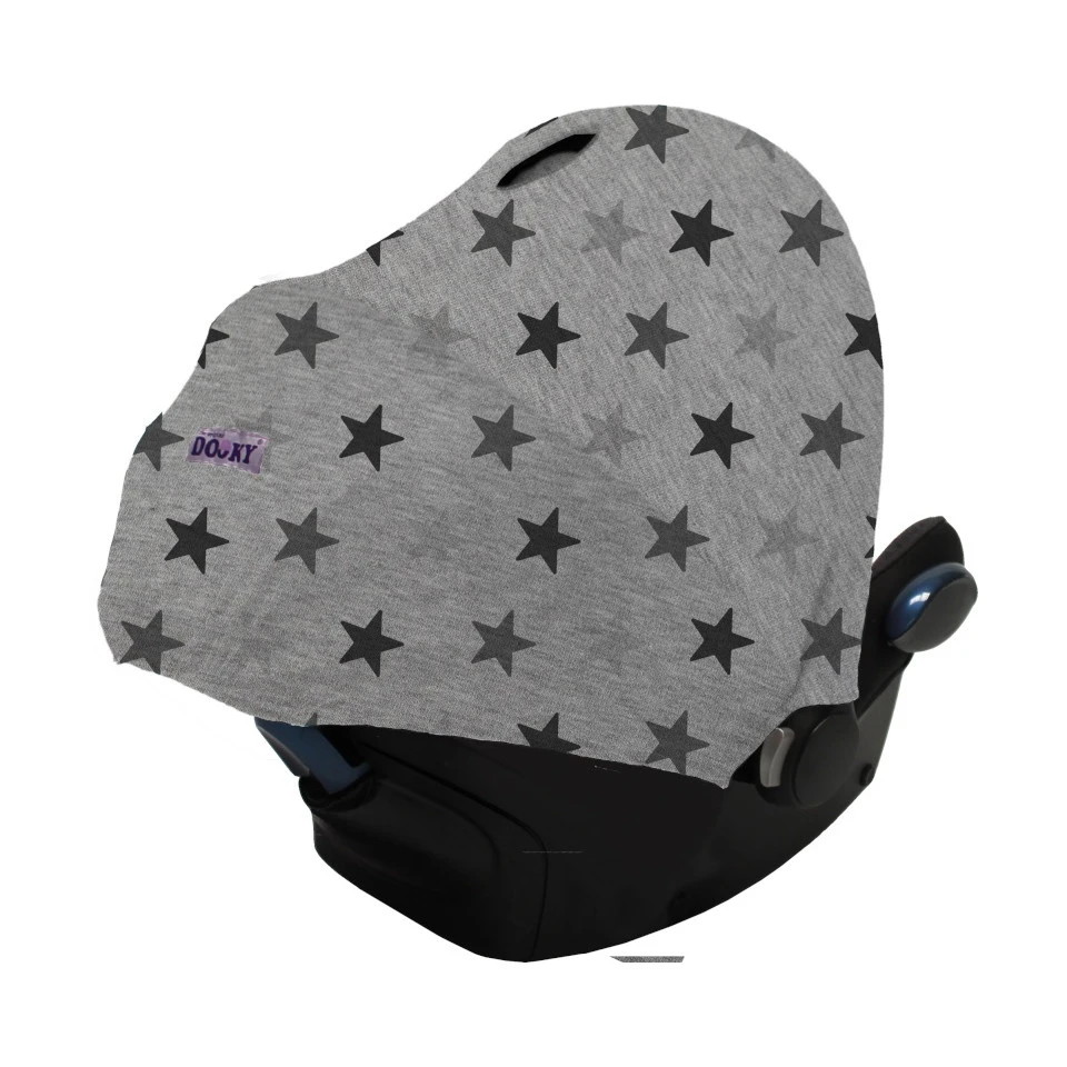 Capote Pour Siège Auto Gr0+ Hoody DOOKY Étoiles Grises 4 Capote Pour Siège Auto Gr0+ Hoody DOOKY Étoiles Grises – Image 2