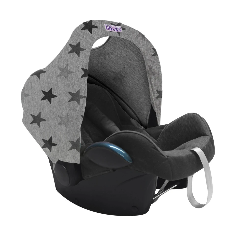 Capote Pour Siège Auto Gr0+ Hoody DOOKY Étoiles Grises 3 Capote Pour Siège Auto Gr0+ Hoody DOOKY Étoiles Grises