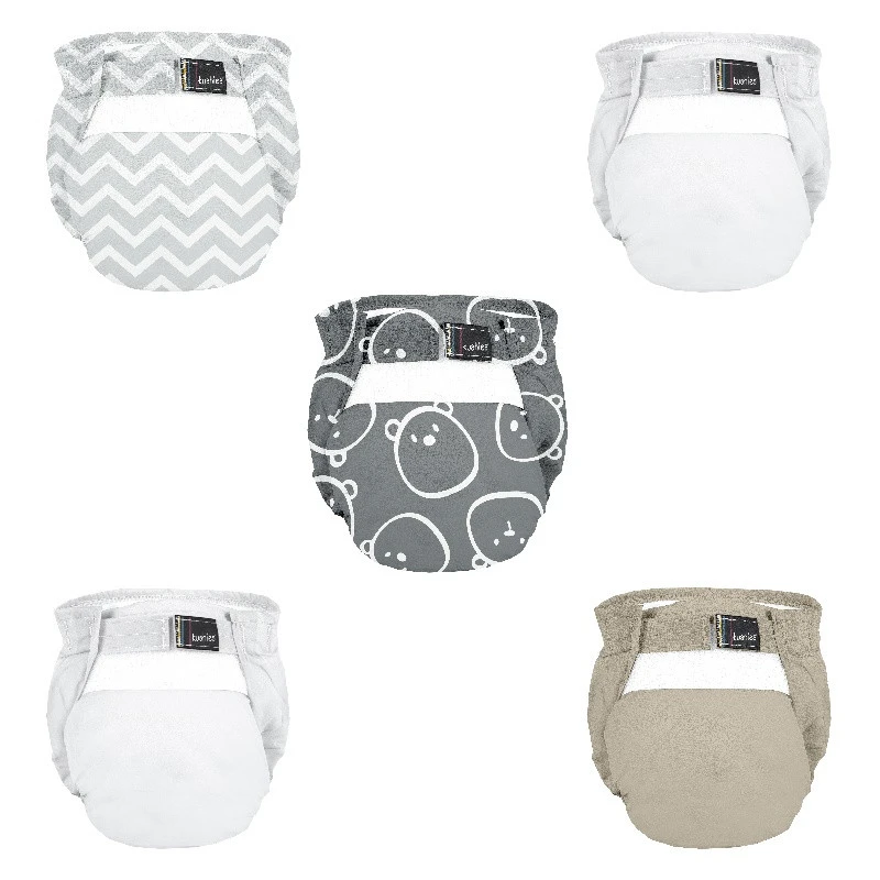 Kit De 5 Couches Lavables 4 - 10 Kg DOMIVA Ourson 3 Kit De 5 Couches Lavables 4 - 10 Kg DOMIVA Ourson