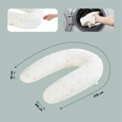 Coussin 2 En 1 B.love BABYMOOV Petals Ecru -Made4baby coussin 2 en 1 blove babymoov petals ecru 4