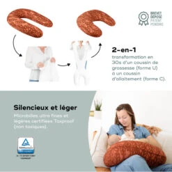 Coussin 2 En 1 B.love BABYMOOV Terracotta 13 Coussin 2 En 1 B.love BABYMOOV Terracotta -Made4baby coussin 2 en 1 blove babymoov terracotta 3