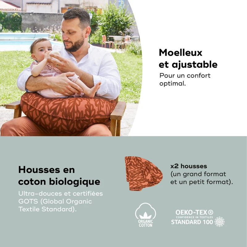 Coussin 2 En 1 B.love BABYMOOV Terracotta 7 Coussin 2 En 1 B.love BABYMOOV Terracotta – Image 5