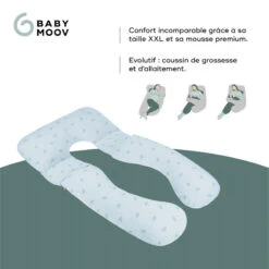 Coussin D'allaitement B.Love XXL BABYMOOV Wind Blue -Made4baby coussin d allaitement blove xxl babymoov wind blue 2