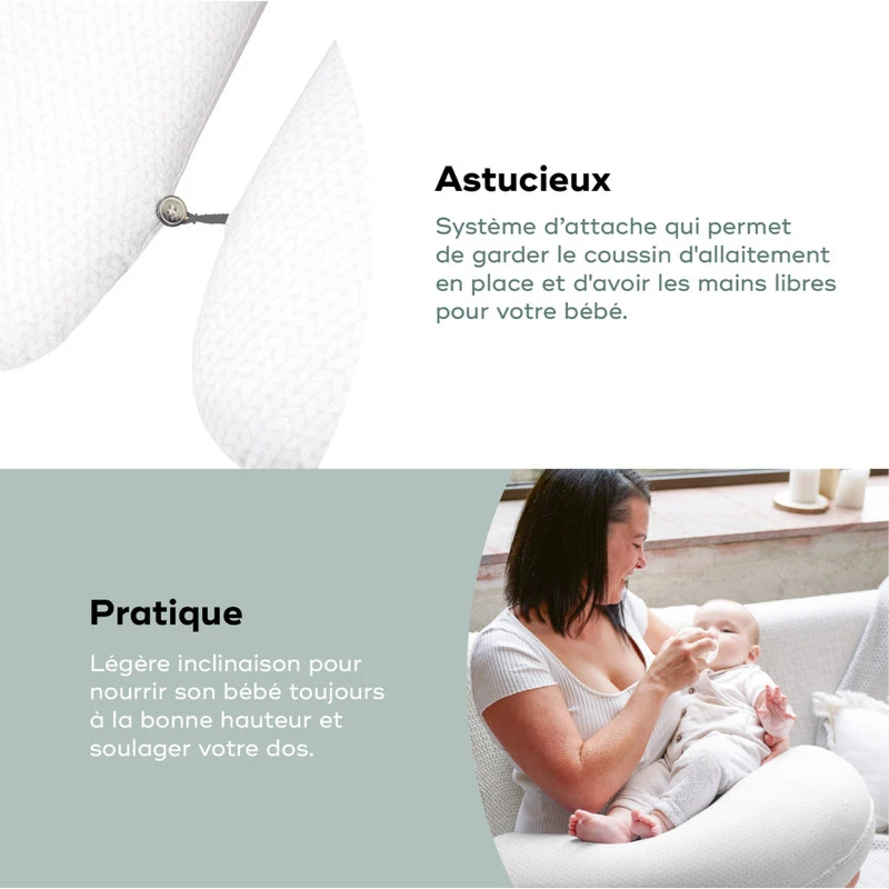 Coussin De Grossesse B.Love BABYMOOV Mineral Gris 6 Coussin De Grossesse B.Love BABYMOOV Mineral Gris – Image 4