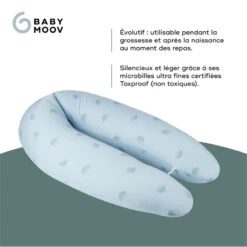 Coussin De Grossesse B.Love BABYMOOV Wind Bleu -Made4baby coussin de grossesse blove babymoov wind bleu 2