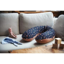 Coussin De Maternité Et D'allaitement CANDIDE Fleur Cassonade -Made4baby coussin de maternite et d allaitement candide fleur vert cassonade 5