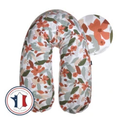 Coussin De Maternité Et D'allaitement CANDIDE Rose Nude Floral