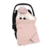 Couverture Enveloppante Biside Padi Tetra Jersey + Teddy BEMINI Cadum Vieux Rose Blush -Made4baby couverture enveloppante biside padi tetra jersey teddy bemini cadum vieux rose blush