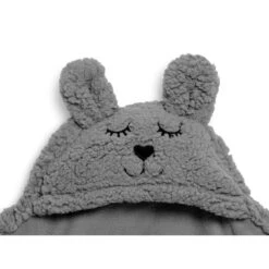 Couverture Portefeuille Bunny JOLLEIN Storm Grey -Made4baby couverture portefeuille bunny jollein storm grey 1 3
