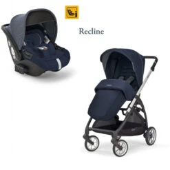 Duo Electa Avec Siège I-Size Darwin Recline INGLESINA Soho Blue/Silver Black