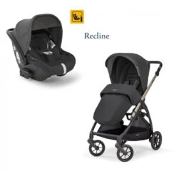 Duo Electa Avec Siège I-Size Darwin Recline INGLESINA Upper Black/Iridium Black