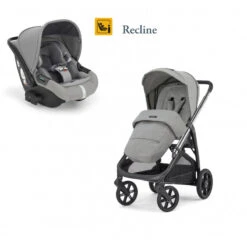 Duo Poussette Aptica Darwin Recline INGLESINA Satin Grey/Litio Black