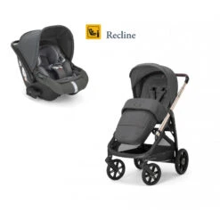 Duo Poussette Aptica Darwin Recline INGLESINA Velvet Grey/Palladio Black