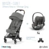 Duo Poussette Coya + Siège Cloud T CYBEX Chrome Brown/Mirage Grey -Made4baby duo poussette coya siege cloud t cybex chrome brownmirage grey