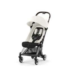 Duo Poussette Coya + Siège Cloud T CYBEX Chrome Brown/Off White/Black -Made4baby duo poussette coya siege cloud t cybex chrome brownoff whiteblack 4