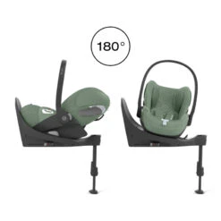 Duo Poussette Coya + Siège Cloud T CYBEX Matt Black/Leaf Green -Made4baby duo poussette coya siege cloud t cybex matt blackleaf green 8