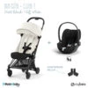 Duo Poussette Coya + Siège Cloud T CYBEX Matt Black/Off White/Black -Made4baby duo poussette coya siege cloud t cybex matt blackoff whiteblack