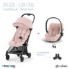 Duo Poussette Coya + Siège Cloud T CYBEX Matt Black/Peach Pink 1 Duo Poussette Coya + Siège Cloud T CYBEX Matt Black/Peach Pink -Made4baby duo poussette coya siege cloud t cybex matt blackpeach pink