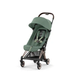 Duo Poussette Coya + Siège Cloud T CYBEX Rosegold/Leaf Green -Made4baby duo poussette coya siege cloud t cybex rosegoldleaf green 3