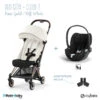 Duo Poussette Coya + SiĂšge Cloud T CYBEX Rosegold/Off White/Black 2 Duo Poussette Coya + SiĂšge Cloud T CYBEX Rosegold/Off White/Black -Made4baby duo poussette coya siege cloud t cybex rosegoldoff whiteblack