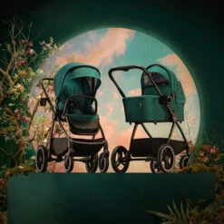 Duo Poussette + Nacelle Nea 2 En 1 KINDERKRAFT Nature Vibes Vert -Made4baby duo poussette nacelle nea 2 en 1 kinderkraft nature vibes vert 7