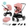 Duo Poussette + Nacelle Nea 2 En 1 KINDERKRAFT Rose -Made4baby duo poussette nacelle nea 2 en 1 kinderkraft rose
