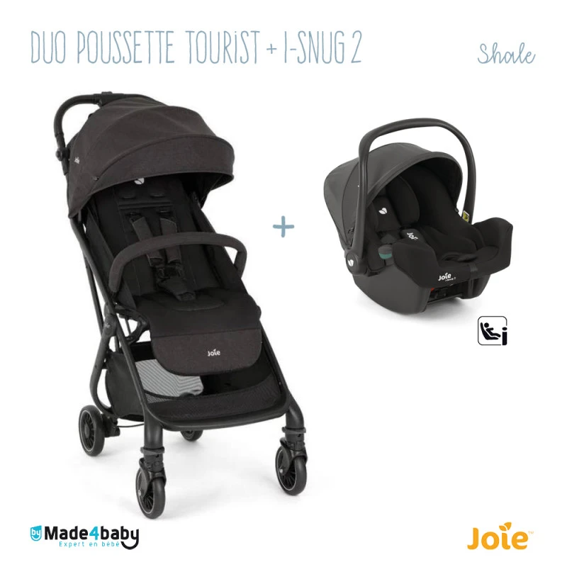 Duo Poussette Tourist + I-Snug2 JOIE Shale 3 Duo Poussette Tourist + I-Snug2 JOIE Shale