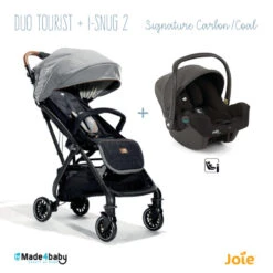 Duo Poussette Tourist + Siège I-Snug 2 JOIE Signature Carbon/Coal