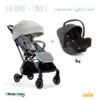 Duo Poussette Tourist + Siège I-Snug 2 JOIE Signature Oyster/Coal -Made4baby duo poussette tourist siege i snug 2 joie signature oystercoal