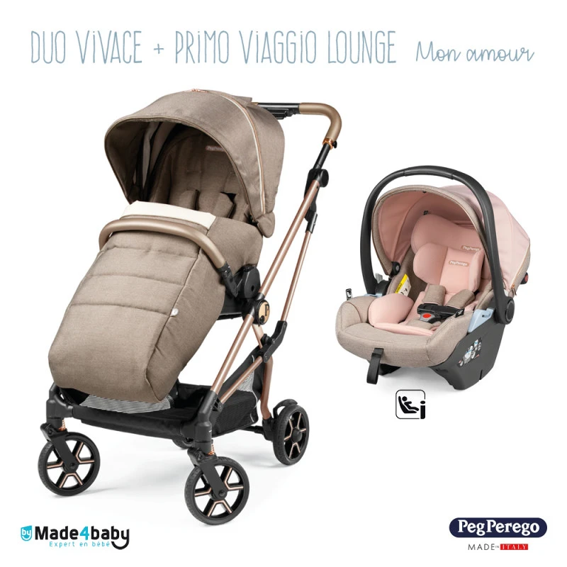 Duo Poussette Vivace + Primo Viaggio Lounge PEG PEREGO Mon Amour 3 Duo Poussette Vivace + Primo Viaggio Lounge PEG PEREGO Mon Amour
