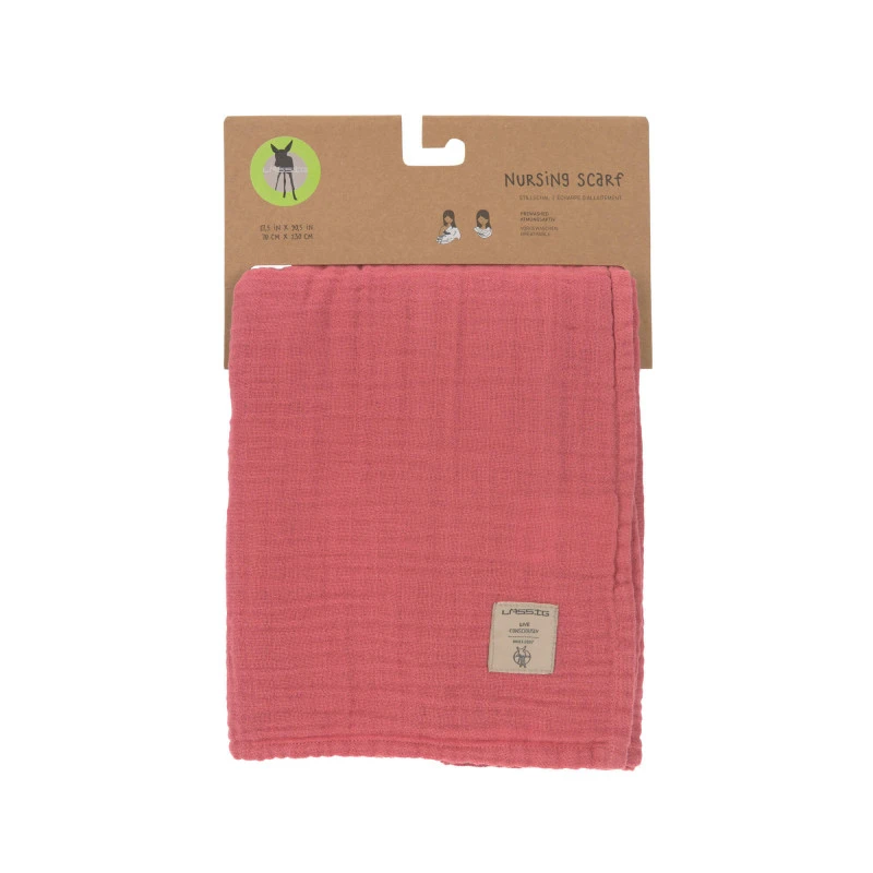 Écharpe D’allaitement En Mousseline LASSIG Bois De Rose 5 Écharpe D’allaitement En Mousseline LASSIG Bois De Rose – Image 3
