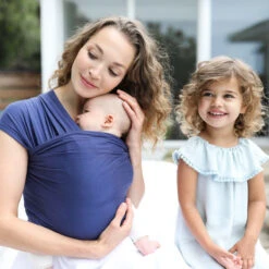 Écharpe De Portage Aura ERGOBABY Bleu Indigo 9 Écharpe De Portage Aura ERGOBABY Bleu Indigo -Made4baby echarpe de portage aura ergobaby bleu indigo 3