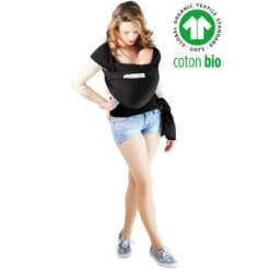 Echarpe De Portage "La Basic" Bio LOVE RADIUS Presque Noir -Made4baby echarpe la basic bio 10
