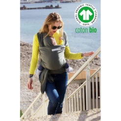 Echarpe De Portage "La Basic" Bio LOVE RADIUS Misty Green -Made4baby echarpe la basic bio 7