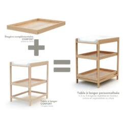 Etagère Complémentaire Confort AT4 Hêtre Verni -Made4baby etagere complementaire confort 10