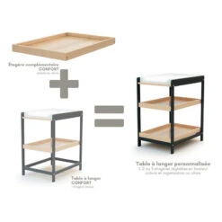Etagère Complémentaire Confort AT4 Hêtre Verni -Made4baby etagere complementaire confort 8