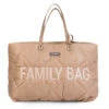 Sac à Langer Family Bag CHILDHOME Matelassé Beige 2 Sac à Langer Family Bag CHILDHOME Matelassé Beige -Made4baby family bag matelasse